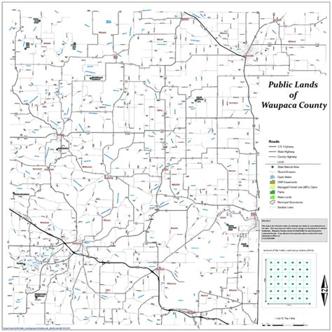 Public Lands of Waupaca County Map - Waupaca WI • mappery