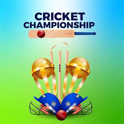 Premium Vector | Banner design of cricket championship template