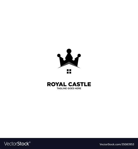 Royal Castle Logo Template Royalty Free Vector Image