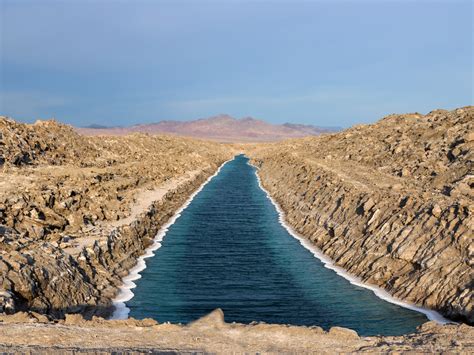 Evaporation pond: Mojave Trails National Monument, California