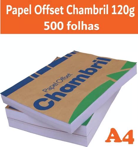 Papel Offset Chambril 120g A4 500 Folhas MercadoLivre