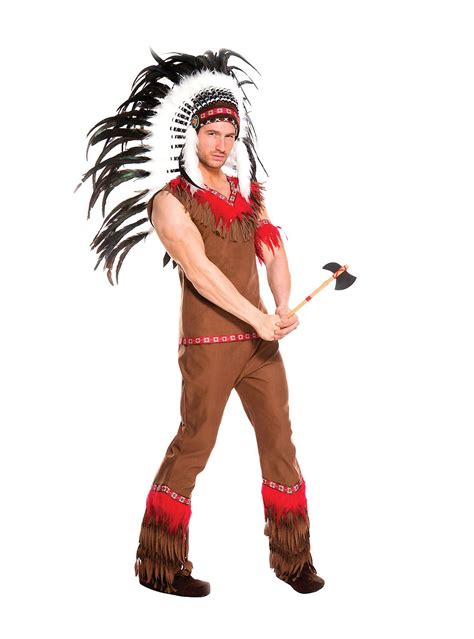 Adult Chief Long Arrow Halloween Costume Indian Costumes ...