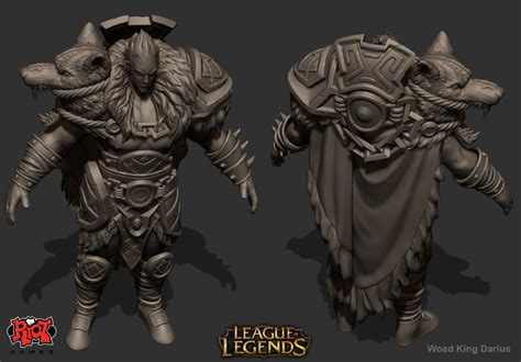 Riot Creative Contest Character Art Woad King Darius Polycount