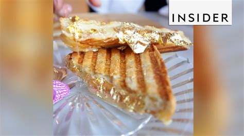 The Gold Grilled Cheese Is The Most Expensive In The World Youtube