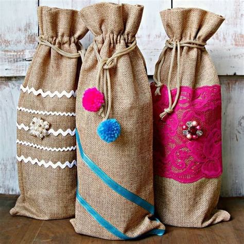 How To Decorate Burlap Bags For Ts Or Just For Fun Burlap Bags