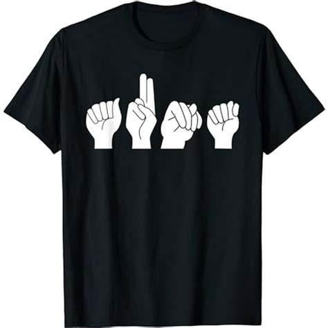 Asl American Sign Language Aunt T Shirt