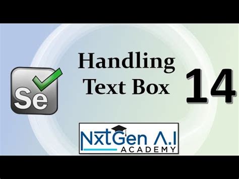 Selenium Tutorials For Beginners 14 How To Handle Text Box YouTube
