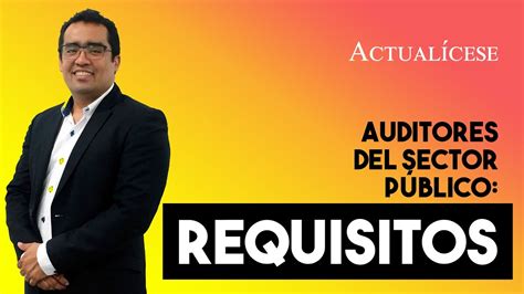 Requisitos Que Debe Cumplir Un Auditor Para Ejercer En Empresas Del