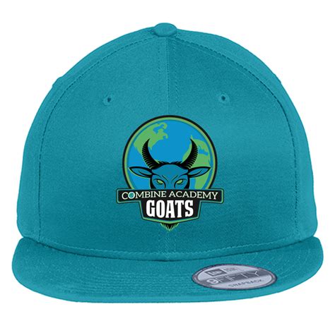 New Era Snap Back Goat W Globe Teal Combine Academy Shop