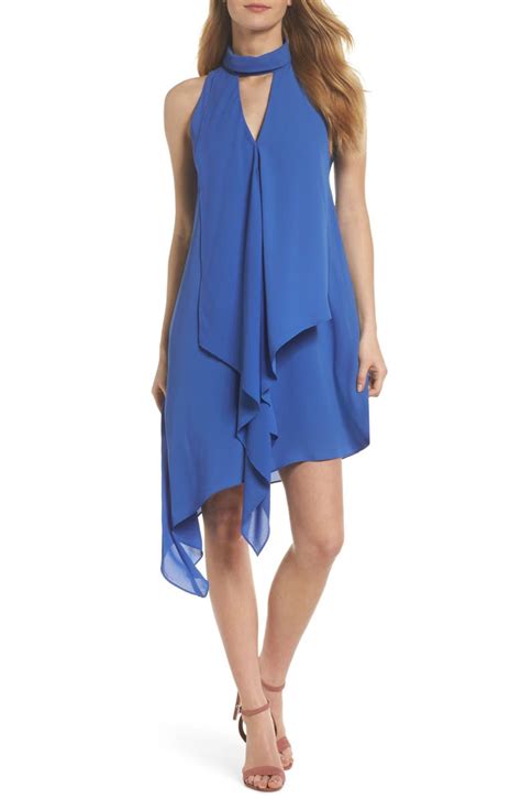 Maggy London Asymmetric Hem Shift Dress Regular And Petite Nordstrom