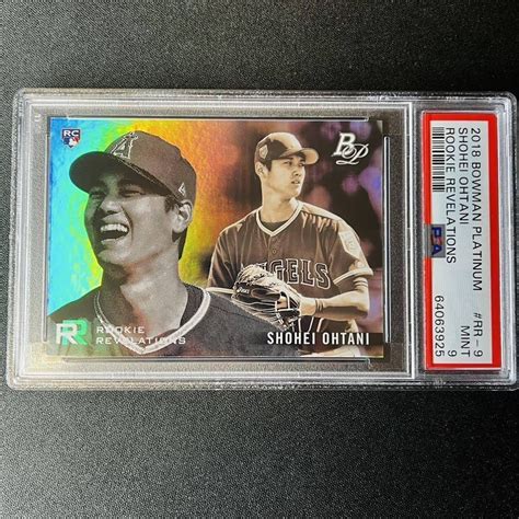 Yahoo オークション PSA9 MINT 2018 Topps Bowman Platinum 大谷翔平