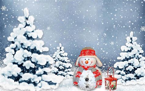 HD Wallpaper Snowman Figure Cute Winter Wintry Decoration