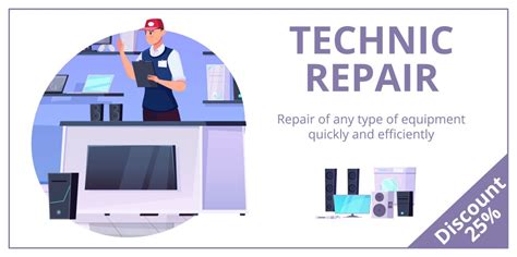 Electronics Repair Banner Vector Images Over 1000