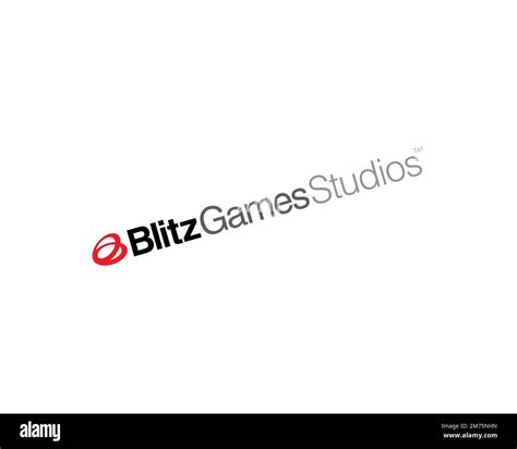 Blitz Games Studios Rotated Logo White Background Stock Photo Alamy