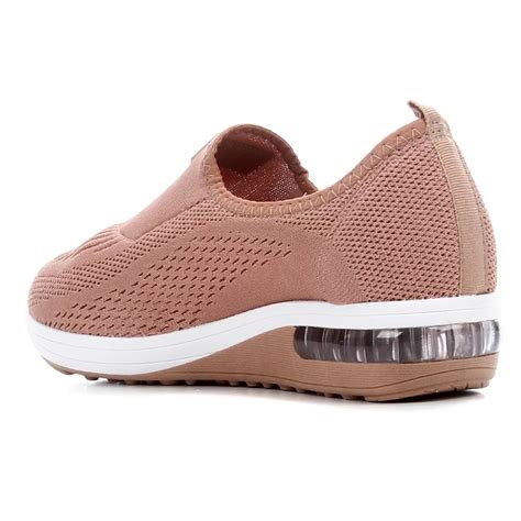T Nis Slip On Modare El Stico Bolha Feminino Nude Compre Agora Cabana Magazine