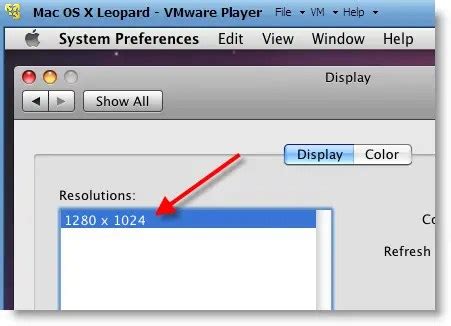 How To Increase Mac Os X Snow Leopard Virtual Machine Screen Resolution