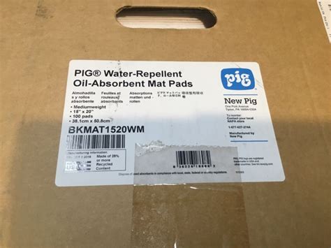 New Pig Water Repellent Oil Absorbent Mat Pads Medium Weight X