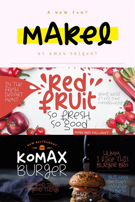 Makel Is A Fanciful Typography Ideal For Areas Such As Food Catering