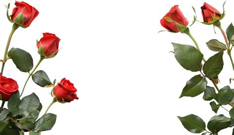 Red Rose Flower Frame 48679986 Png