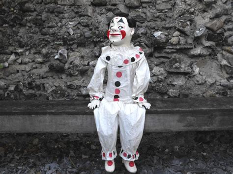 A Truly Wonderful Early 20th Century Ventriloquists Clown Dummy C