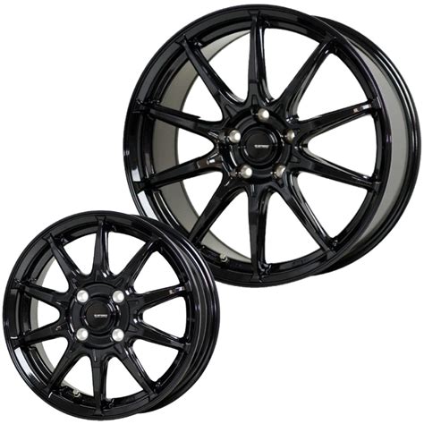 HOT STUFFホットスタッフ ジースピードGSPEEDGスピード G 05 17x7 0 38 5H 114 3 MBKメタリックブラックG05 19 x4本 MB