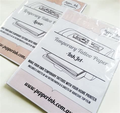 Temporary Tattoo Paper Printable