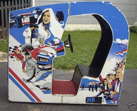 NOS Pole Position II Arcade Cabinet Sideart | Rotheblog - Arcade Game Blog