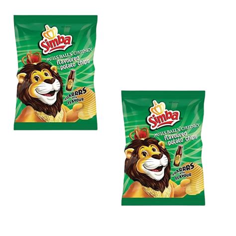 Simba Mrs H S Ball S Chutney Flavor Potato Chips 125g Potato Chips