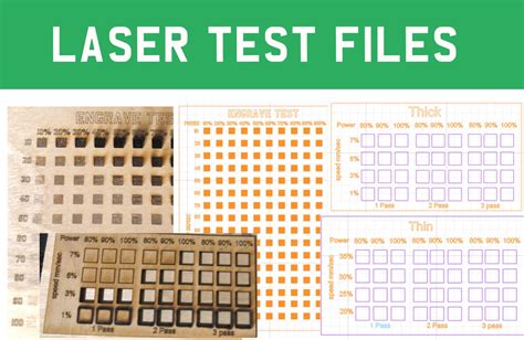 Fichiers De Test Laser Lightburn Test De D Coupe Test De Gravure