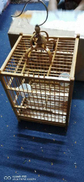 Sangkar Bamboo Decoration Bamboo Cage Small Bird Cage Wood Cage Sangkar