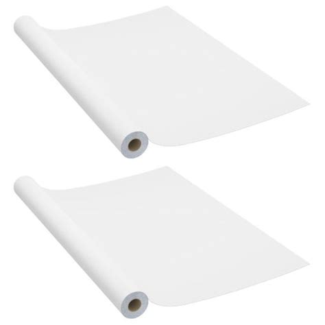 Láminas Autoadhesivas Muebles 2 Uds Pvc Blanco 500x90 Cm Vidaxl con