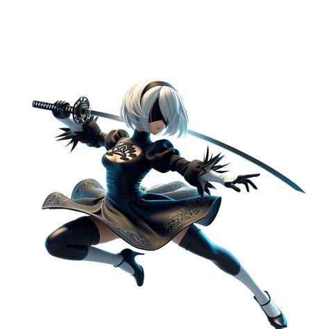 Yorha No 2 Type B Smash Bros Render By Strombo1inator On Deviantart