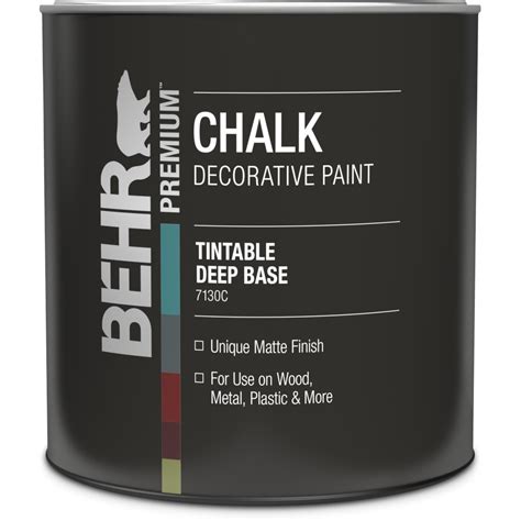 Behr Premium Chalk Decorative Paint Deep Base 946 Ml The Home Depot Canada