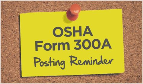 Reminder To Post Your Osha Logs Starting February Hr Advisors