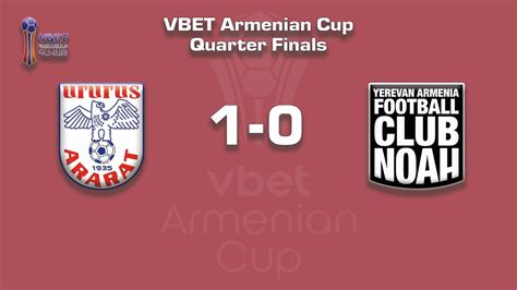 Ararat Noah 1 0 Vbet Armenian Cup 2021 22 YouTube