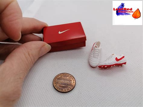 Miniature Nike Football White Soccer Shoes With Box Soccer Etsy