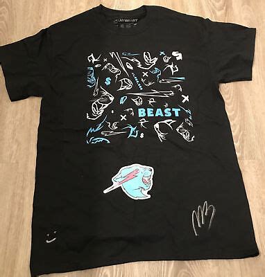 Mr Beast Signed T Shirt Limited Edition Adult Medium EBay