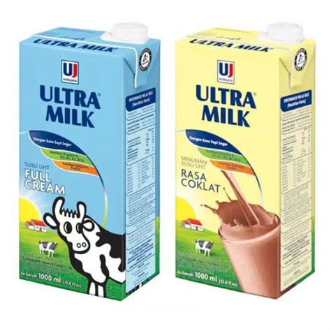 Ultra Milk Full Cream Coklat 1000 Ml Susu UHT 1L Shopee Indonesia