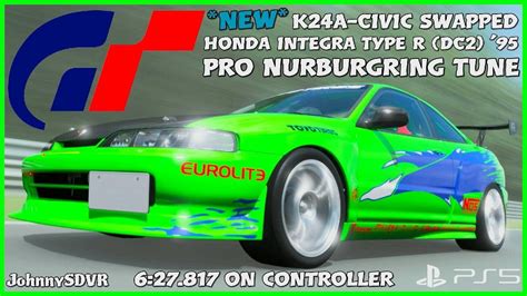 NEW Gran Turismo 7 SWAPPED Honda Integra Type R DC2 95 Pro Tune