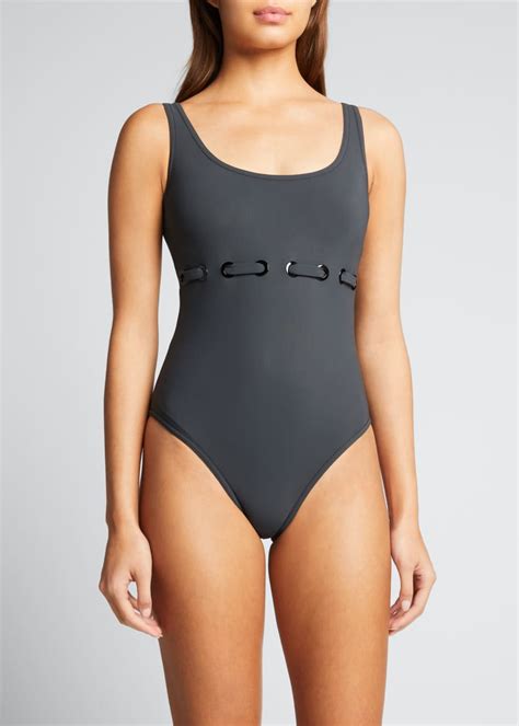 Karla Colletto Phoebe Round Neck Tank One Piece Swimsuit Bergdorf Goodman