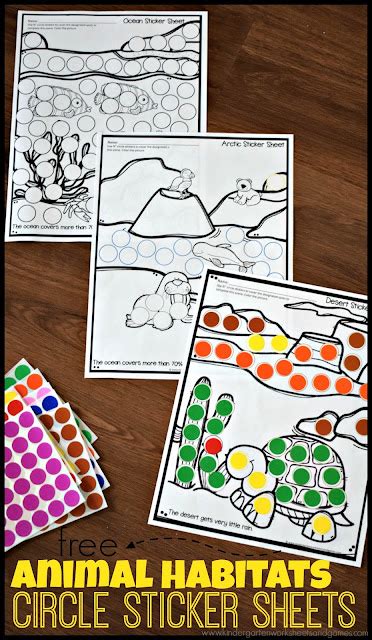 Animal Habitat Activity Sheets