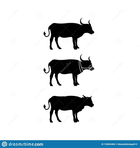 Logotipo Del Cuerno De Bull E Iconos App De La Plantilla De Los S