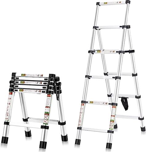 Rikade Telescoping Ladder Rikade Heavy Duty A Frame Aluminum