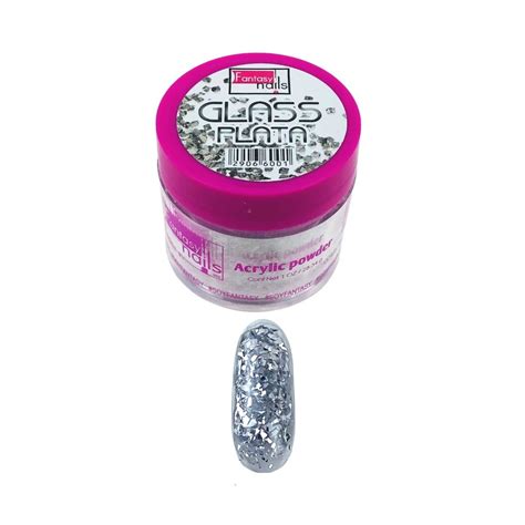 Acrílico Glass Plata 1 Oz Fantasy Nails Alejandra Nail Shop