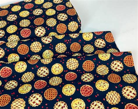 Cherry Pie Fabric Cherry Pie Fabric Food Pie Pies Cherries Fruit