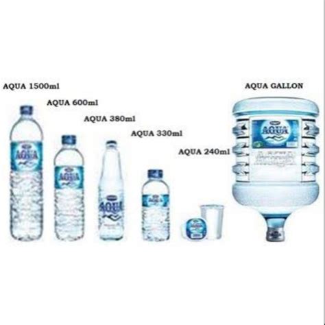 Aqua Air Mineral Gelas 240ml Botol 330ml Botol 600ml Botol 1500ml