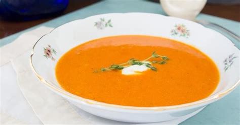 Sopa De Jitomate Tomate Rostizado Crema De Jitomate Sopas Y Cremas