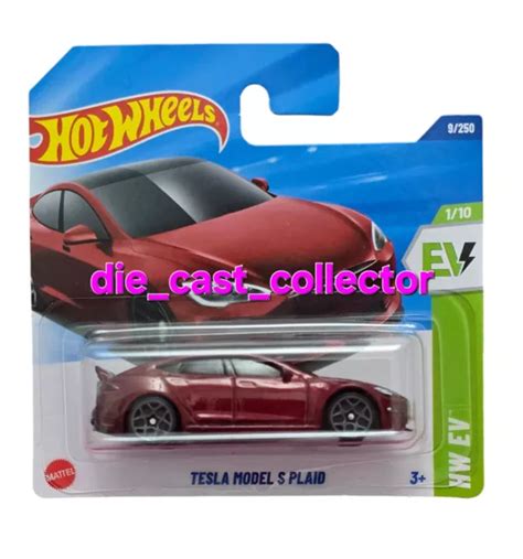 Hot Wheels Tesla Model S Plaid Boxed Shipping Combined Post Picclick Uk