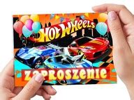 Zaproszenie Hot Wheels Samochodziki Na Urodziny Dziecka Koperta Gratis Niska Cena Na Allegro Pl