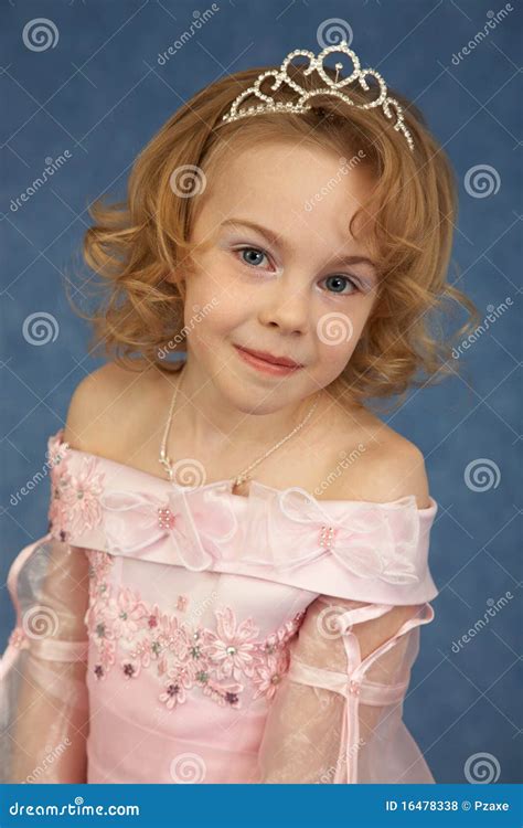 Portrait Of Girl In Pink Dress Stock Photo Image Of Clothing Look